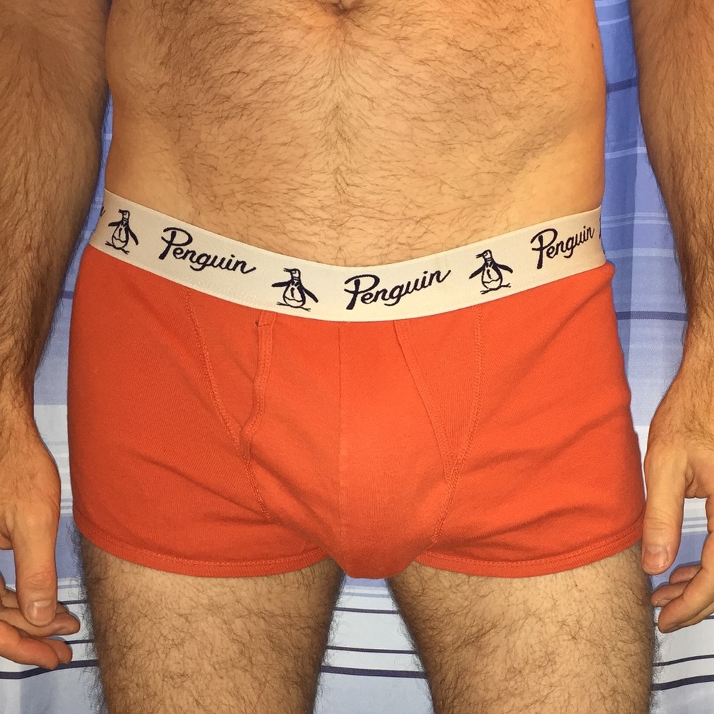 PENGUIN By Munsingwear Orange Trunk Briefs LARGE